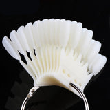 Maxbell Maxbell 10x Nail Art Tips Display Board Practice Tool with Metal Ring Holder Clear