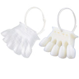 Maxbell Maxbell 10x Nail Art Tips Display Board Practice Tool with Metal Ring Holder Clear