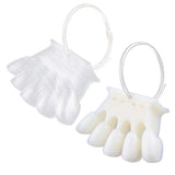 Maxbell Maxbell 10x Nail Art Tips Display Board Practice Tool with Metal Ring Holder Clear
