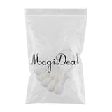 Maxbell Maxbell 10x Nail Art Tips Display Board Practice Tool with Metal Ring Holder Clear