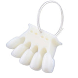 Maxbell Maxbell 10x Nail Art Tips Display Board Practice Tool with Metal Ring Holder Clear