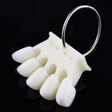 Maxbell Maxbell 10x Nail Art Tips Display Board Practice Tool with Metal Ring Holder Clear
