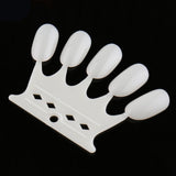 Maxbell Maxbell 10x Nail Art Tips Display Board Practice Tool with Metal Ring Holder Clear