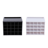 Maxbell 2 Pcs 20 Slots Desk Lipstick Holder Display Cosmetic Organizer Makeup Case