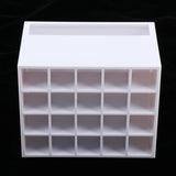 Maxbell 2 Pcs 20 Slots Desk Lipstick Holder Display Cosmetic Organizer Makeup Case