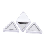 Maxbell Maxbell 3pcs Triangle Empty Makeup Eyeshadow Palette DIY Blush Lip Gloss Powder Case