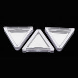 Maxbell Maxbell 3pcs Triangle Empty Makeup Eyeshadow Palette DIY Blush Lip Gloss Powder Case