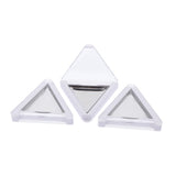 Maxbell Maxbell 3pcs Triangle Empty Makeup Eyeshadow Palette DIY Blush Lip Gloss Powder Case