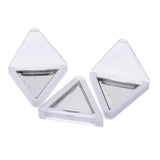 Maxbell Maxbell 3pcs Triangle Empty Makeup Eyeshadow Palette DIY Blush Lip Gloss Powder Case