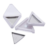 Maxbell Maxbell 3pcs Triangle Empty Makeup Eyeshadow Palette DIY Blush Lip Gloss Powder Case