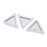 Maxbell Maxbell 3pcs Triangle Empty Makeup Eyeshadow Palette DIY Blush Lip Gloss Powder Case
