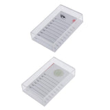 Maxbell Maxbell Acrylic False Eyelash Storage Case Organizer Lash Glue Holder Pallet Set Jade Stone