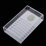 Maxbell Maxbell Acrylic False Eyelash Storage Case Organizer Lash Glue Holder Pallet Set Jade Stone