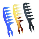 Maxbell Maxbell Pro Double-sided Wide Tooth Oily Hair Comb Styling Hair Lift Comb Amber