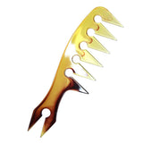 Maxbell Maxbell Pro Double-sided Wide Tooth Oily Hair Comb Styling Hair Lift Comb Amber