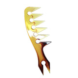 Maxbell Maxbell Pro Double-sided Wide Tooth Oily Hair Comb Styling Hair Lift Comb Amber