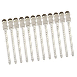 Maxbell Maxbell 12X Steel Hairdressing Sectioning Clamps Salon Hair Styling Duck Clips Grips