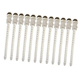 Maxbell Maxbell 12X Steel Hairdressing Sectioning Clamps Salon Hair Styling Duck Clips Grips