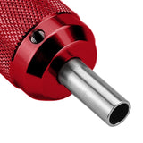 Maxbell Maxbell Aluminum Alloy Auto Lock Cartridge Tattoo Grip Tube Tattoo Handle Bar Red