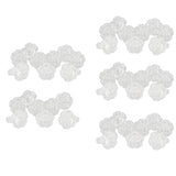 Maxbell Maxbell 50PCS Clear Rose Display Ring For False Nail Art Polish UV Gel Tips Showing