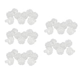 Maxbell Maxbell 50PCS Clear Rose Display Ring For False Nail Art Polish UV Gel Tips Showing