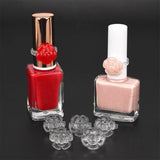 Maxbell Maxbell 50PCS Clear Rose Display Ring For False Nail Art Polish UV Gel Tips Showing