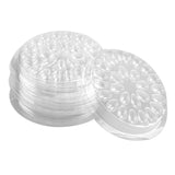 Maxbell Maxbell 10x Disposable Eyelash Extension Glue Holder Tray False Lashes Pallet Clear