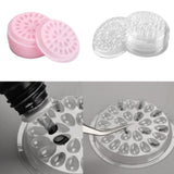 Maxbell Maxbell 10x Disposable Eyelash Extension Glue Holder Tray False Lashes Pallet Clear