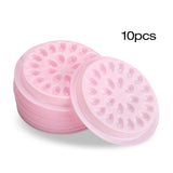 Maxbell Maxbell 10x Disposable Eyelash Extension Glue Holder Tray False Lashes Pallet Pink