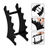 Maxbell Maxbell Acrylic Nail Pen Makeup Brush Eyebrow Pencil Shelf Display Rack Holder Black