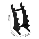 Maxbell Maxbell Acrylic Nail Pen Makeup Brush Eyebrow Pencil Shelf Display Rack Holder Black