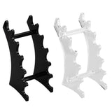 Maxbell Maxbell Acrylic Nail Pen Makeup Brush Eyebrow Pencil Shelf Display Rack Holder Black