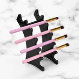 Maxbell Maxbell Acrylic Nail Pen Makeup Brush Eyebrow Pencil Shelf Display Rack Holder Black