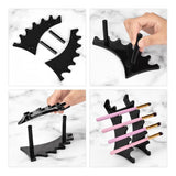 Maxbell Maxbell Acrylic Nail Pen Makeup Brush Eyebrow Pencil Shelf Display Rack Holder Black