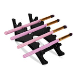 Maxbell Maxbell Acrylic Nail Pen Makeup Brush Eyebrow Pencil Shelf Display Rack Holder Black