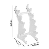 Maxbell Maxbell Acrylic Nail Pen Makeup Brush Eyebrow Pencil Shelf Display Rack Holder Clear