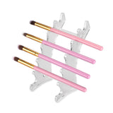 Maxbell Maxbell Acrylic Nail Pen Makeup Brush Eyebrow Pencil Shelf Display Rack Holder Clear