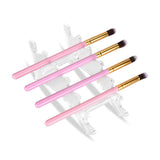 Maxbell Maxbell Acrylic Nail Pen Makeup Brush Eyebrow Pencil Shelf Display Rack Holder Clear