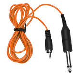 Maxbell Maxbell Tattoo Power Supply Silicone RCA Connector Clip Cord Tattoo Hook Line Orange 2