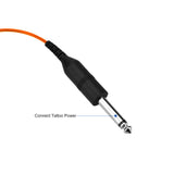 Maxbell Maxbell Tattoo Power Supply Silicone RCA Connector Clip Cord Tattoo Hook Line Orange 2