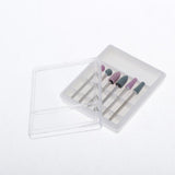 Maxbell Maxbell 6pcs Diamond Nail Art Drill Bits Brush Set Manicure Polishing Head 3/32'' 01