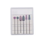 Maxbell Maxbell 6pcs Diamond Nail Art Drill Bits Brush Set Manicure Polishing Head 3/32'' 01