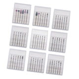 Maxbell Maxbell 6pcs Diamond Nail Art Drill Bits Brush Set Manicure Polishing Head 3/32'' 01