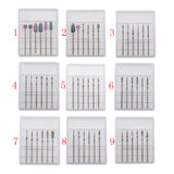 Maxbell Maxbell 6pcs Diamond Nail Art Drill Bits Brush Set Manicure Polishing Head 3/32'' 01