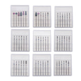 Maxbell Maxbell 6pcs Diamond Nail Art Drill Bits Brush Set Manicure Polishing Head 3/32'' 01