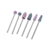 Maxbell Maxbell 6pcs Diamond Nail Art Drill Bits Brush Set Manicure Polishing Head 3/32'' 01