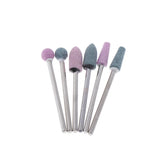 Maxbell Maxbell 6pcs Diamond Nail Art Drill Bits Brush Set Manicure Polishing Head 3/32'' 01