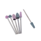 Maxbell Maxbell 6pcs Diamond Nail Art Drill Bits Brush Set Manicure Polishing Head 3/32'' 01