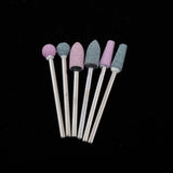 Maxbell Maxbell 6pcs Diamond Nail Art Drill Bits Brush Set Manicure Polishing Head 3/32'' 01