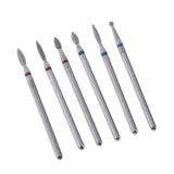 Maxbell Maxbell 6pcs Diamond Nail Art Drill Bits Brush Set Manicure Polishing Head 3/32'' 05